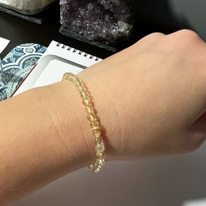 Citrine crystal bracelet